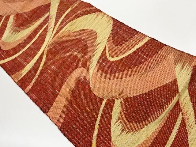 JAPANESE NAGOYA OBI / MAWATA TSUMUGI / WOVEN STREAM
